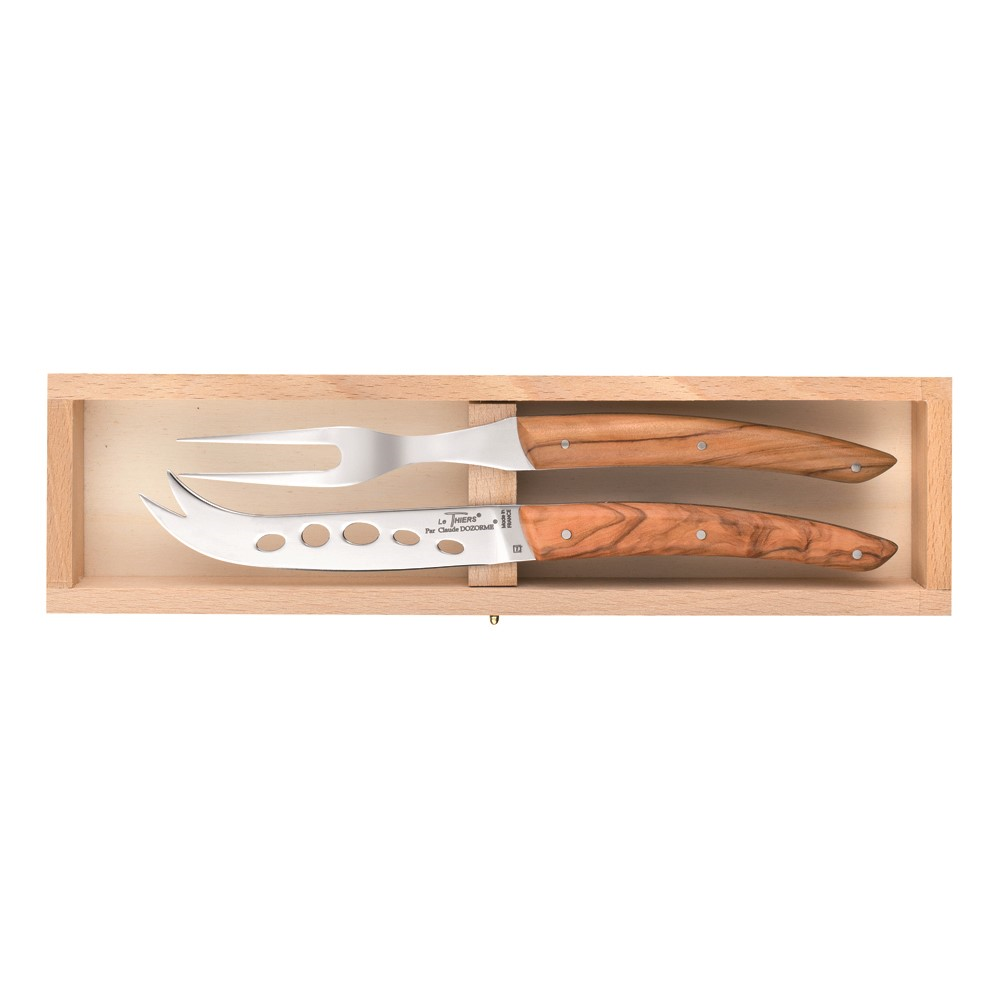 Claude Dozorme Berlingot Steak Knife Set, Exotic Wood