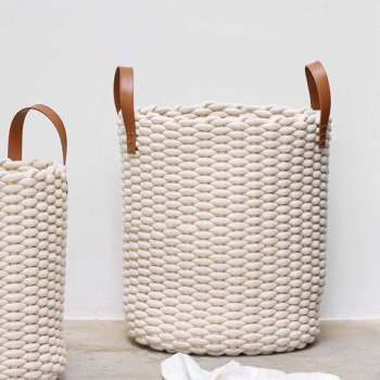 Kubu Rattan Laundry Basket – Double | Laundry & Storage | The White Company